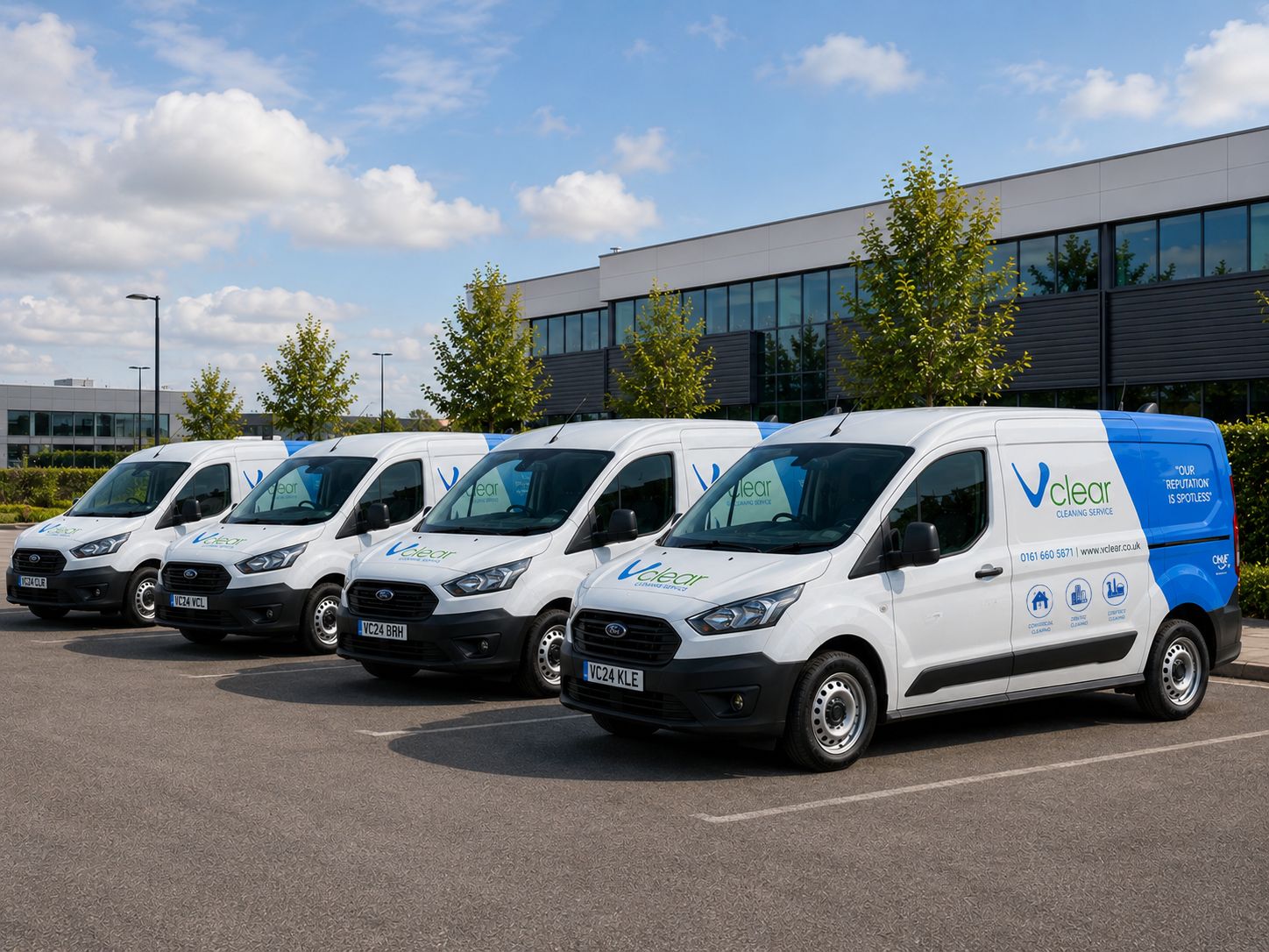 Vclear fleet of vans